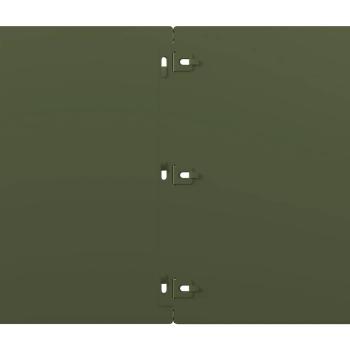Rasenkanten 10 Stk. Olivgrün 25x103 cm Kaltgewalzter Stahl