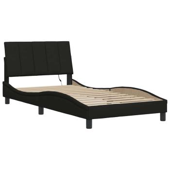 Bettgestell ohne Matratze Schwarz 100x200 cm Stoff