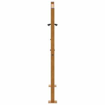 Gartentor 105x105 cm Wetterfester Stahl Blatt-Design