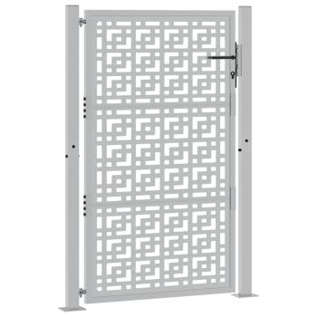 Gartentor 105x155 cm Wetterfester Stahl Kreuz-Design