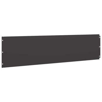 Rasenkanten 10 Stk. Schwarz 25x103 cm Kaltgewalzter Stahl