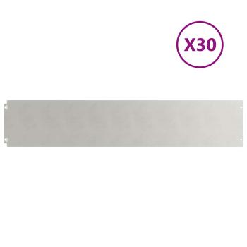 Rasenkanten 30 Stk. 20x103 cm Edelstahl