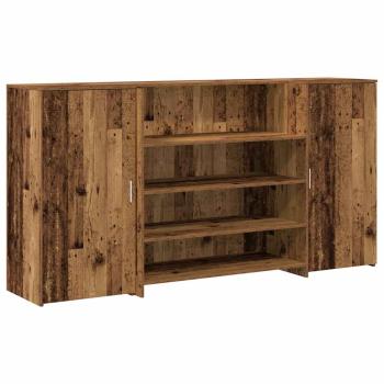 Empfangstheke Altholz-Optik 200x50x103,5 cm Holzwerkstoff