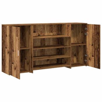 Empfangstheke Altholz-Optik 200x50x103,5 cm Holzwerkstoff