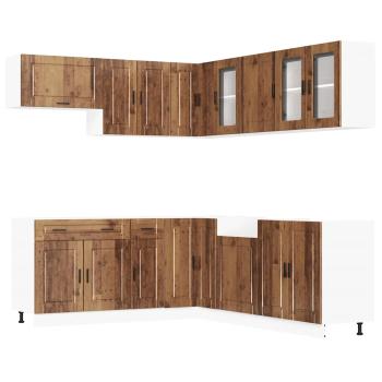 11-tlg. Küchenschrank-Set Porto Altholz-Optik Holzwerkstoff