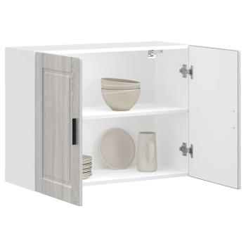 ARDEBO.de - Küchen-Hängeschrank Porto Grau Sonoma Holzwerkstoff