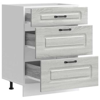 Küchenunterschrank Kalmar Grau Sonoma Holzwerkstoff