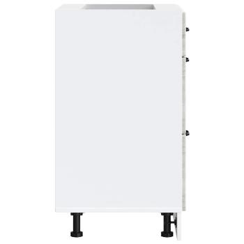 Küchenunterschrank Kalmar Grau Sonoma Holzwerkstoff