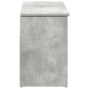Schuhbank Betongrau 102x30,5x45 cm Holzwerkstoff