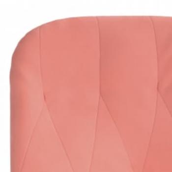 Relaxsessel mit Hocker Rosa Samt
