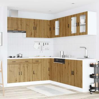 11-tlg. Küchenschrank-Set Porto Artisan-Eiche Holzwerkstoff