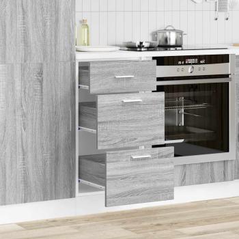 Unterschrank Grau Sonoma 40x46x81,5 cm Holzwerkstoff