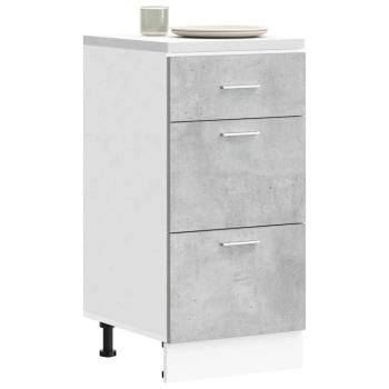 Unterschrank Lyon Betongrau 40x46x81,5 cm Holzwerkstoff