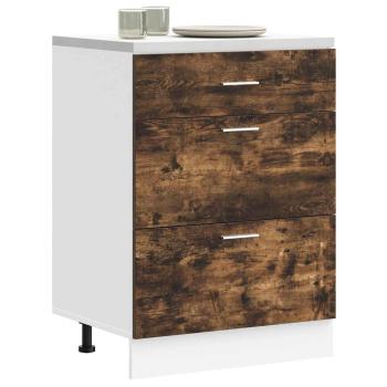 ARDEBO.de - Küchenunterschrank Räuchereiche Holzwerkstoff