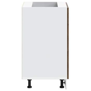 Küchenunterschrank Räuchereiche Holzwerkstoff