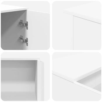 Empfangstheke Weiß 155x50x103,5 cm Holzwerkstoff