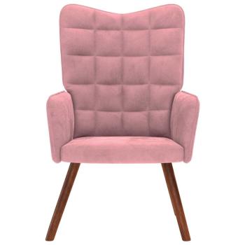 ARDEBO.de - Relaxsessel Rosa Samt