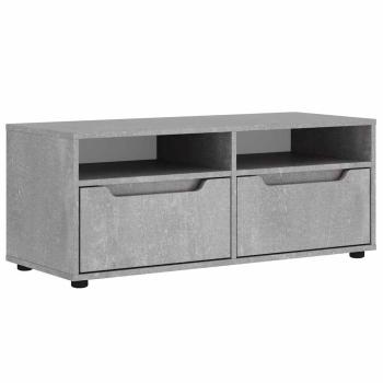 TV-Schrank VISNES Betongrau 100x40x38 cm Holzwerkstoff
