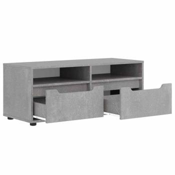 TV-Schrank VISNES Betongrau 100x40x38 cm Holzwerkstoff