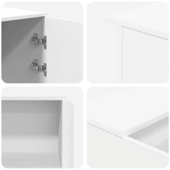 Empfangstheke Weiß 200x50x103,5 cm Holzwerkstoff