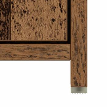 Badschrank Altholz-Optik 30x30x183,5 cm Holzwerkstoff