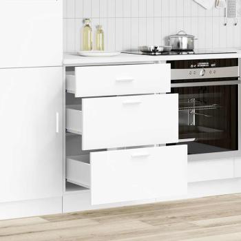 Küchenunterschrank Weiß Holzwerkstoff