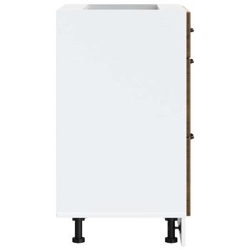 Küchenunterschrank Kalmar Braun Eichen-Optik Holzwerkstoff