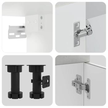 ARDEBO.de - 11-tlg. Küchenschrank-Set Kalmar Betongrau Holzwerkstoff