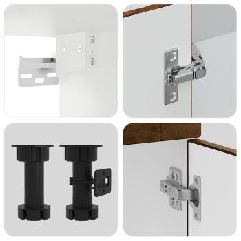 11-tlg. Küchenschrank-Set Porto Räuchereiche Holzwerkstoff