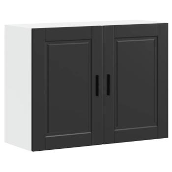 Küchen-Hängeschrank Porto Schwarz Holzwerkstoff