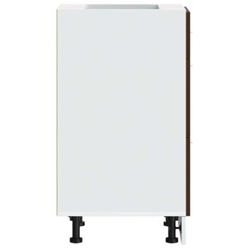 Unterschrank Braun Eichen-Optik 40x46x81,5 cm Holzwerkstoff
