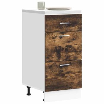 ARDEBO.de - Unterschrank Räuchereiche 40x46x81,5 cm Holzwerkstoff