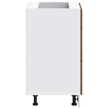 Küchenunterschrank Altholz-Optik Holzwerkstoff