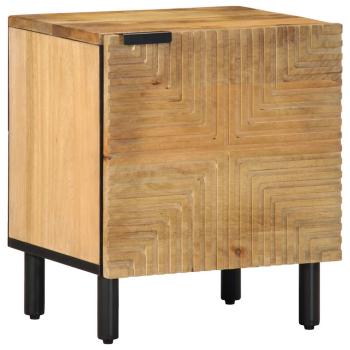 Nachttische 2 Stk. Braun 40x33x46 cm Massivholz Mango
