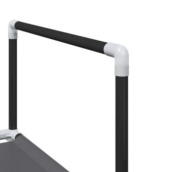 Schuhregal 8-stöckig Schwarz 44x28x145 cm Vliesstoff