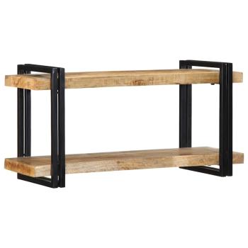 ARDEBO.de - Wandregal 90x33x45 cm Raues Massivholz Mango