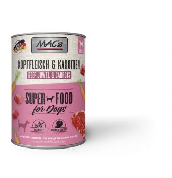 MACs Dog Kopffleisch & Karotten 400g (Menge: 6 je Bestelleinheit)