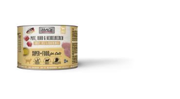 MACs Cat Pute, Rind & Heidelbeeren 200g  (Menge: 6 je Bestelleinheit)