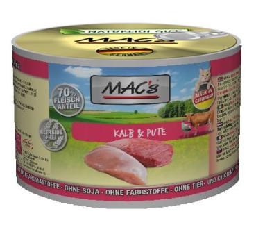 MACs Cat Kalb & Pute 200g (Menge: 6 je Bestelleinheit)
