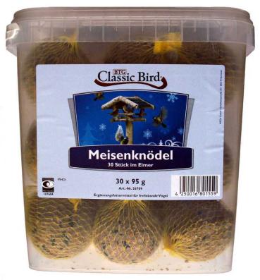 Classic Bird 30 Knödel mit Netz im Eimer