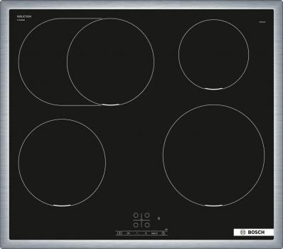 Bosch HBD675CS62 EEK: A+ Einbau-Backofen-Set mit Induktionskochfeld (HBG578BS3 + PIF645BB5E), 60 cm breit, 71 L, Air Fry, 3D-Heißluft, Pyrolytisch+Hydrolytisch, Kindersicherung, Rahmen aufliegend, schwarz