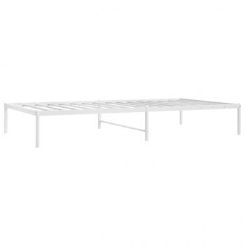 Bettgestell Metall Weiß 75x190 cm