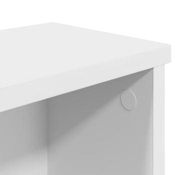 Küchenregal Stapelbar Weiß 50x15x16 cm Holzwerkstoff