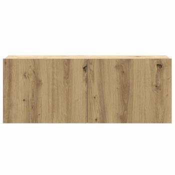 8-tlg. TV-Schrank-Set Wandmontage Artisan-Eiche Holzwerkstoff
