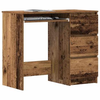 ARDEBO.de - Schreibtisch Altholz-Optik 90x45x76 cm Holzwerkstoff