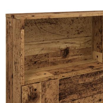 Kopfteil mit Stauraum Altholz-Optik 160x19x103,5 cm