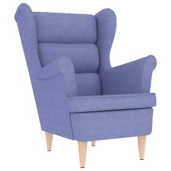 Sessel Jeansblau 74x84x100 cm Stoff