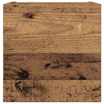 8-tlg. TV-Schrank-Set Wandmontage Altholz-Optik Holzwerkstoff