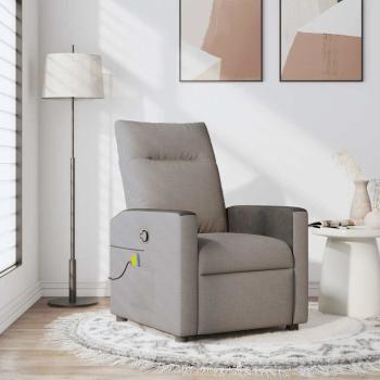 ARDEBO.de - Massagesessel Taupe Stoff