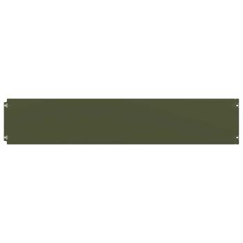 Rasenkanten 30 Stk. Olivgrün 20x103 cm Kaltgewalzter Stahl